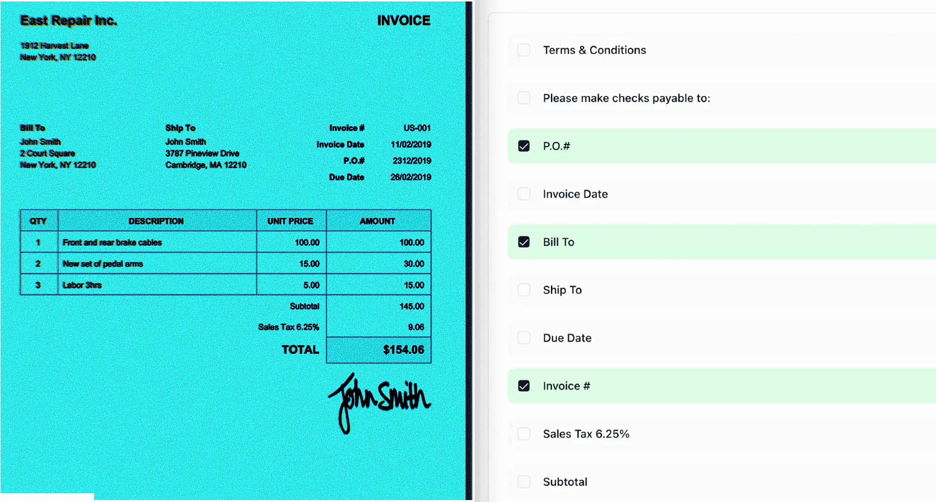 Document extraction and processing in real-time